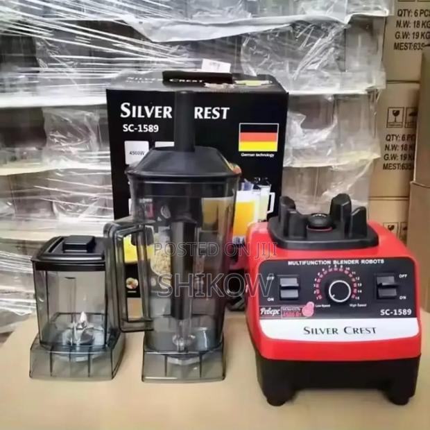 2 in 1 Silver Crest Heavy Duty Commercial Blender - main view