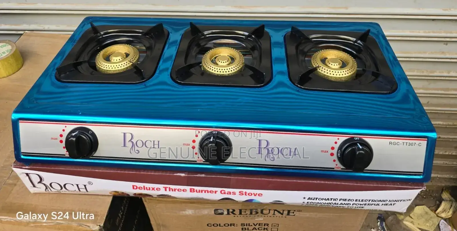 3 Burner Cooker, With Auto Ignitionroch 3 Burner Stainless