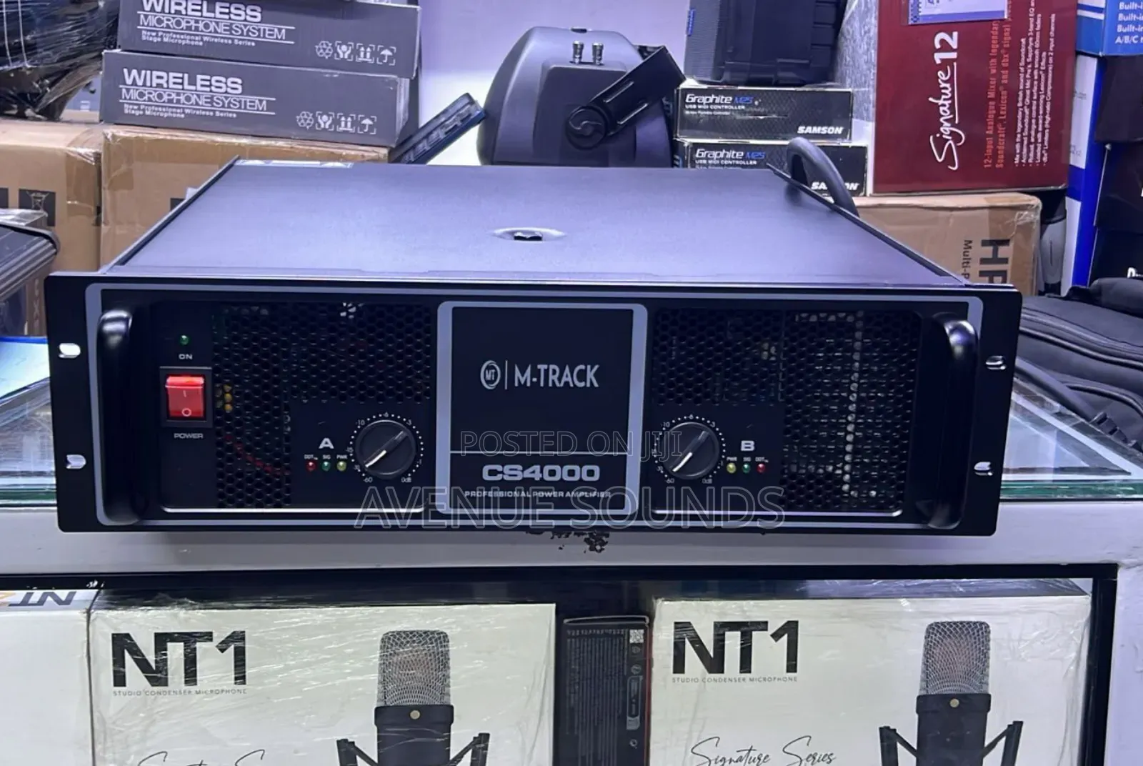 M-Track 4000w Power Amplifier Heavy Duty