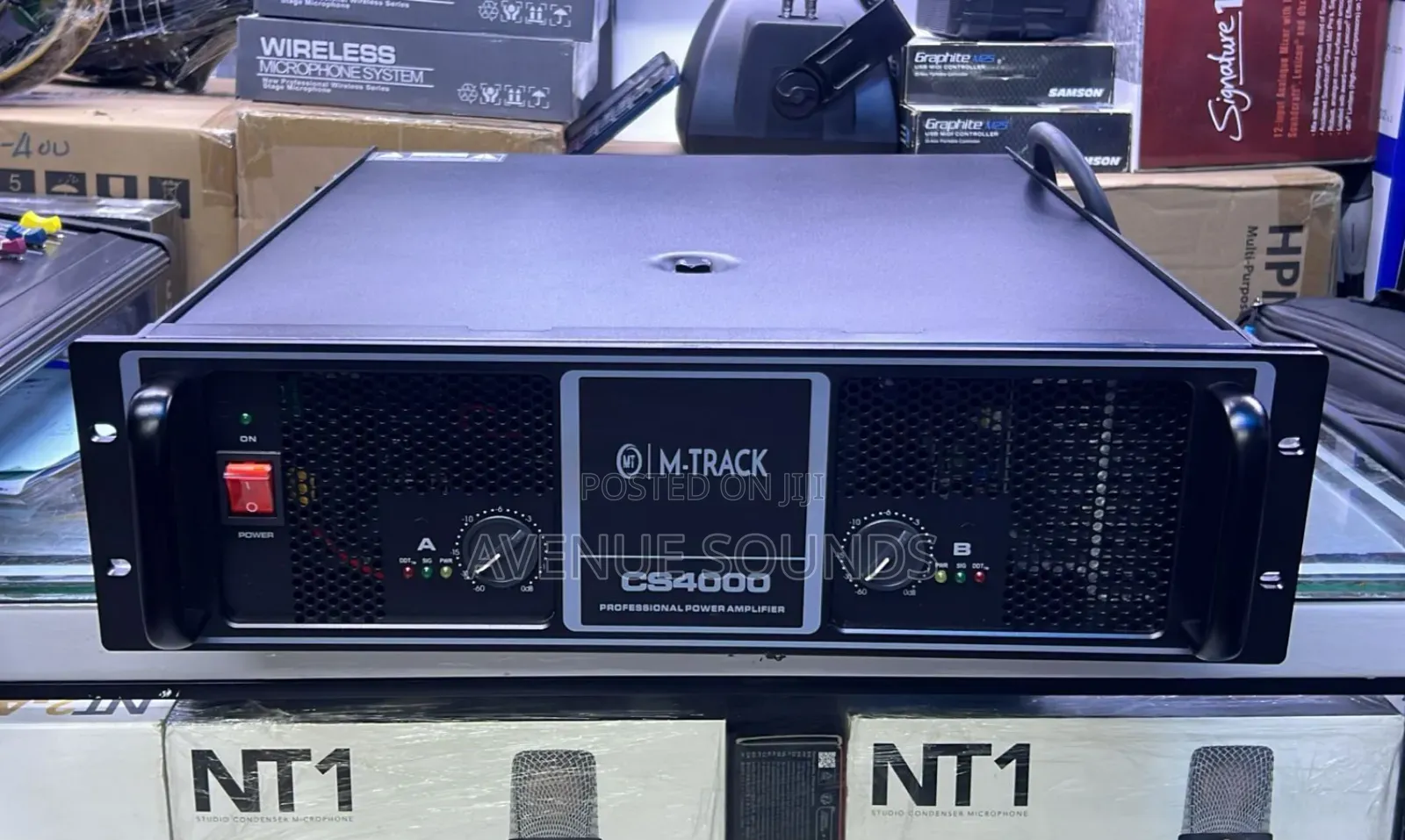 M-Track 4000w Power Amplifier Heavy Duty