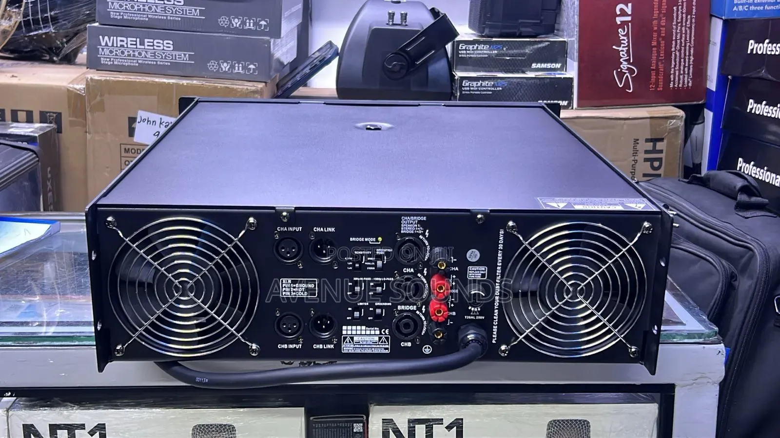M-Track 4000w Power Amplifier Heavy Duty