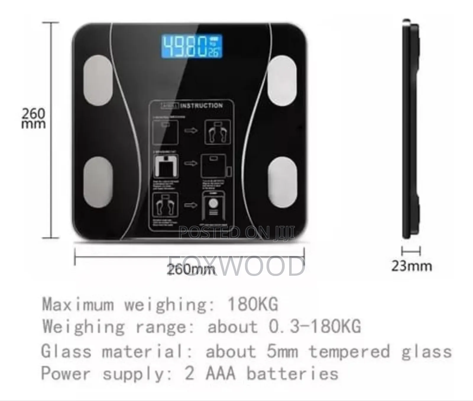 LCD Bluetooth Personal Smart Weighing Scale