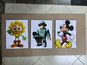 Kid’S Wall Hanging Cartoon Wall Art Set of 3