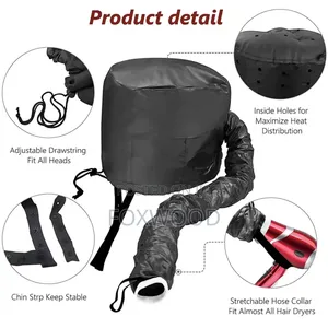 Bonnet Hood Hairdryer Attachment Hair Dryer With Chin Strap