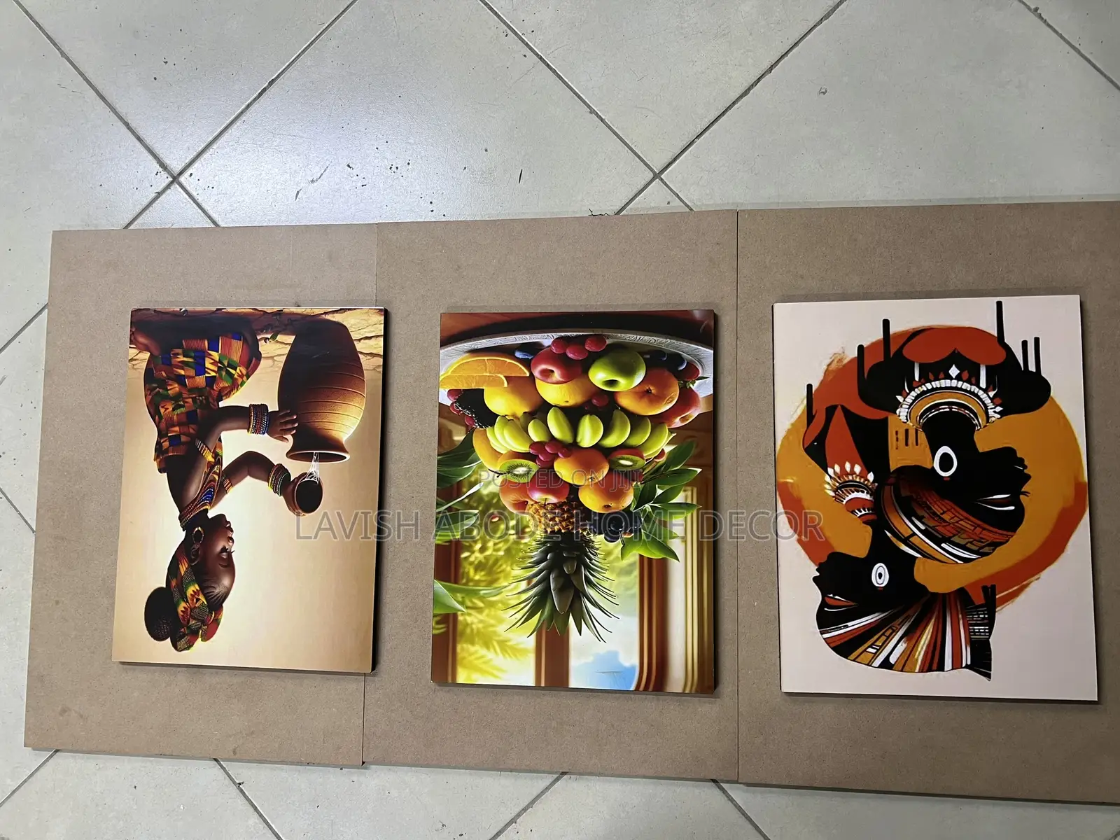 African Themed Wall Hanging A3 Wall Art