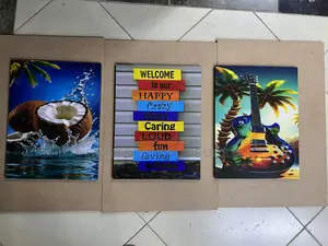 Beach Vibes 3 Piece Wall Hanging Wall Art