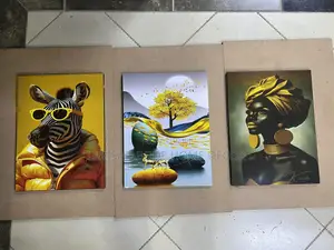 Afro-Modern 3 Piece Wall Hanging Set Wall Art