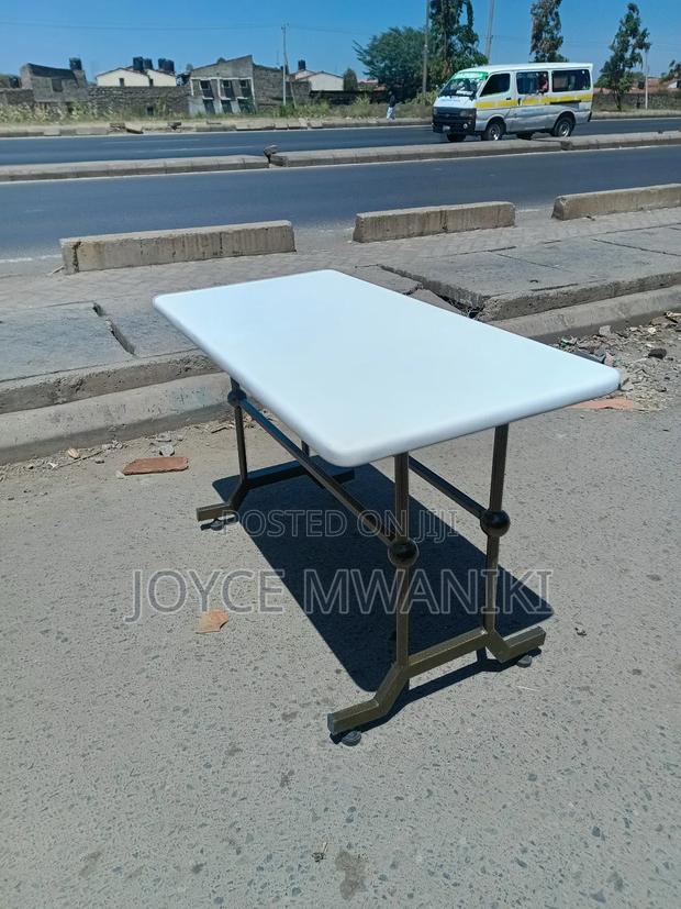 Restaurant Table, 4 Ft by 2 Ft, White - main view