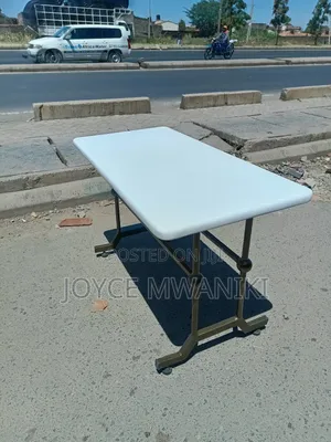 Restaurant Table, 4 Ft by 2 Ft, White