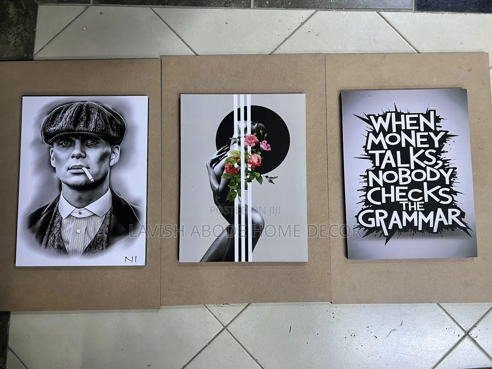 Peaky Blinders Wall Hanging Set of 3 Arts