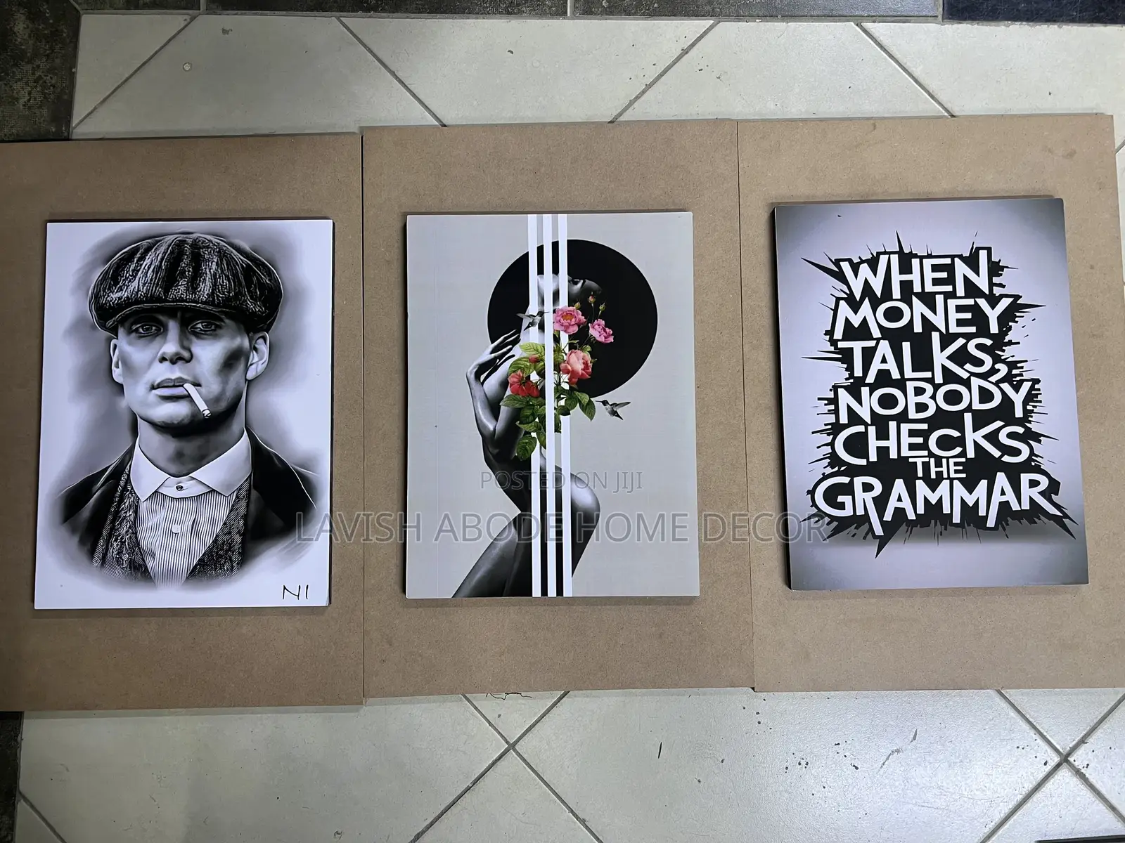 Peaky Blinders Wall Hanging Set of 3 Arts