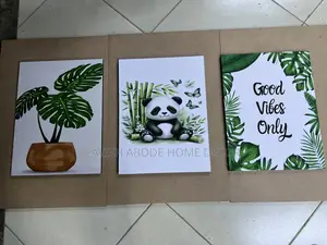 Good Vibes Only Nature Themed Set of 3 Wall Hangings