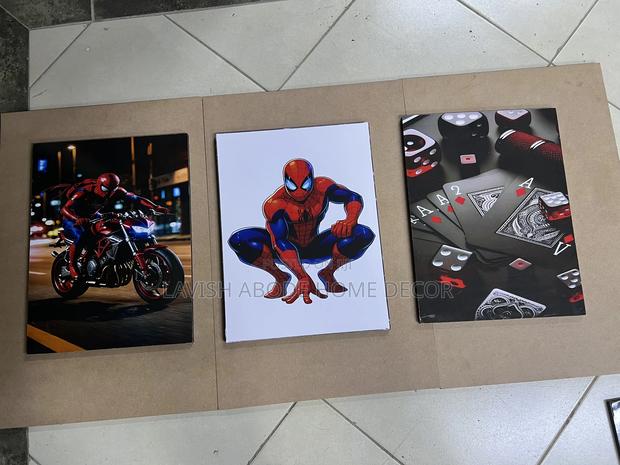 Spiderman Gaming Wall Hanging 3 Wall Arts
