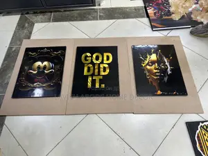 God Did It Gold Wall Hanging Set of 3 Arts