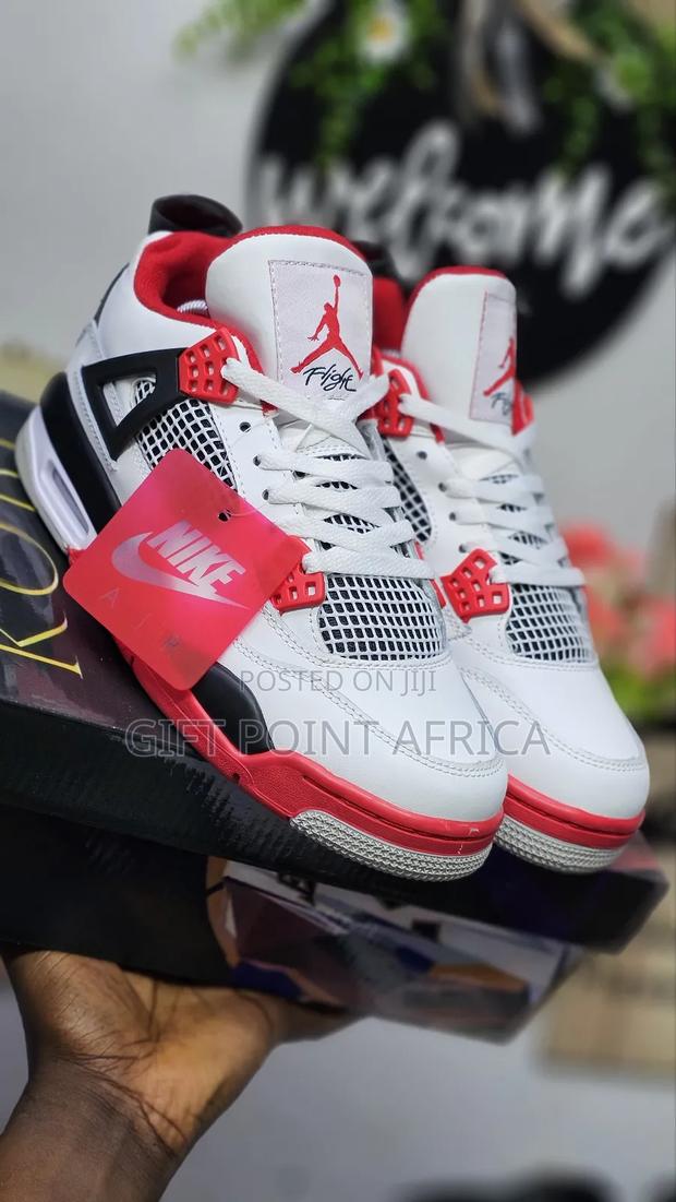 Jordan 4 Fire Red Unisex Sneakers - main view