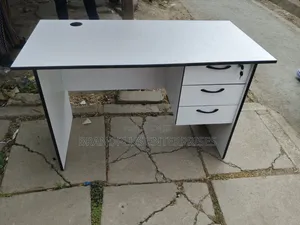 White, Black Office/Study Desk