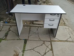 1.2m White And Black Office/Study Desk