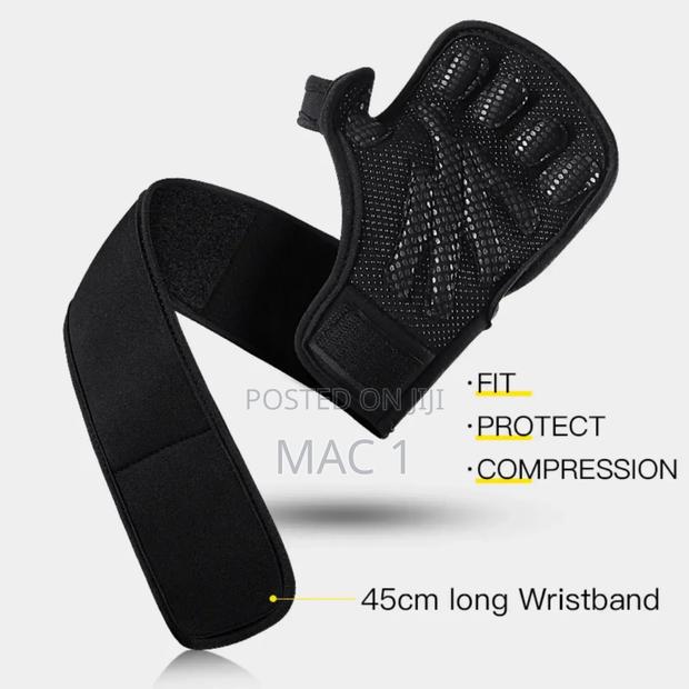 Wrist Support Half-Finger Weightlifting Gym Gloves - thumbnail 7