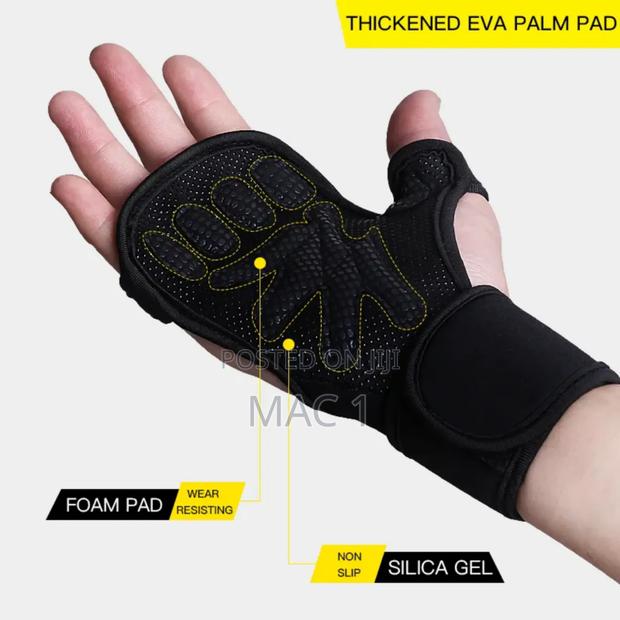 Wrist Support Half-Finger Weightlifting Gym Gloves - thumbnail 8