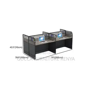 Workstations: Engineered Wood 4-Way Office Workstation