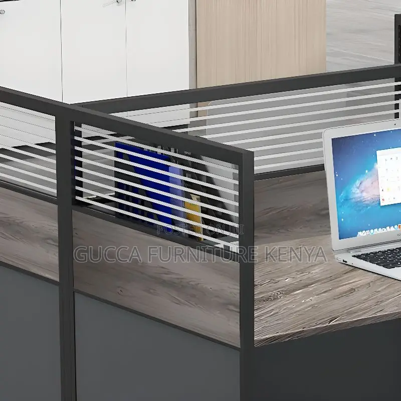 Workstations: Engineered Wood 4-Way Office Workstation