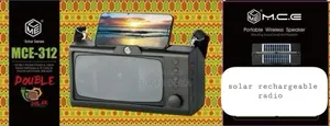 Mce 312.Portable Wireless Speaker.Double Solar Radio