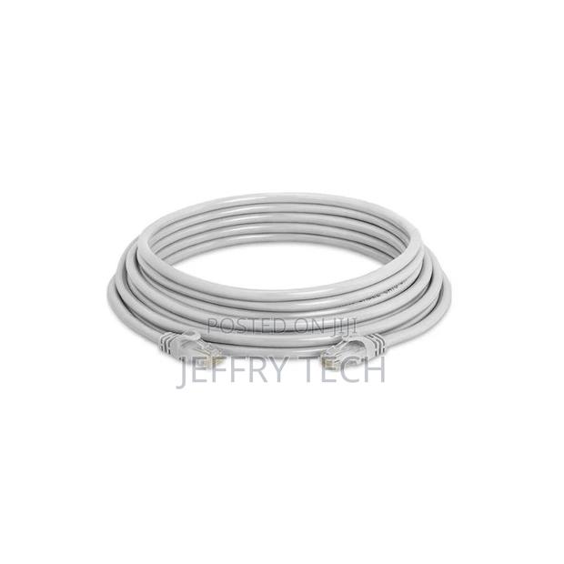 Cat6 Clad Aluminium Ethernet Patch Cable - 5m - Light Grey - main view