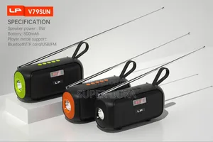 Solar Rechargeable Radio.Lp V79 Bluetooth Speaker