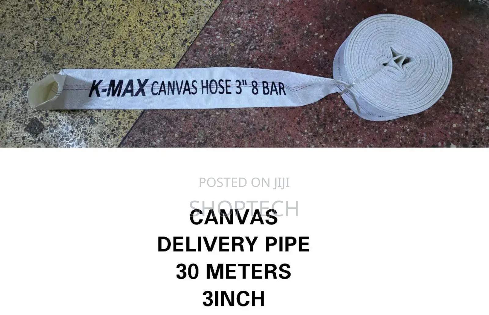 Canvas Delivery Pipe 30m 3inch