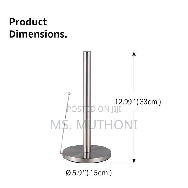 Stainless Steel Rustfree Paper Towel Holder \ - thumbnail 3