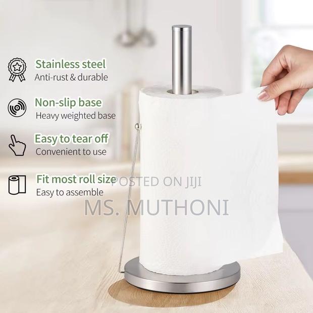 Stainless Steel Rustfree Paper Towel Holder \ - thumbnail 2