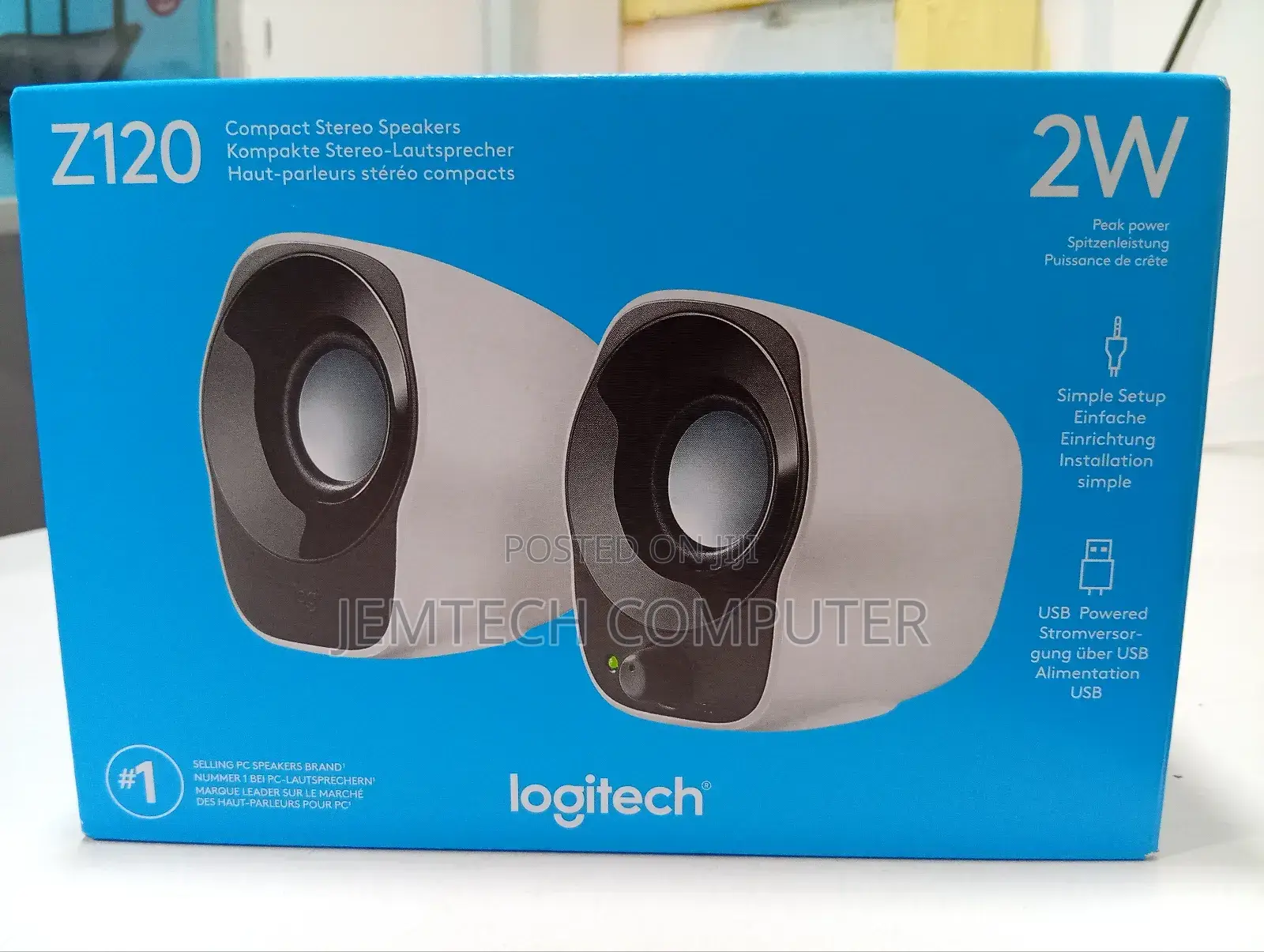 Logitech Stereo Speakers Z120, Usb Powered
