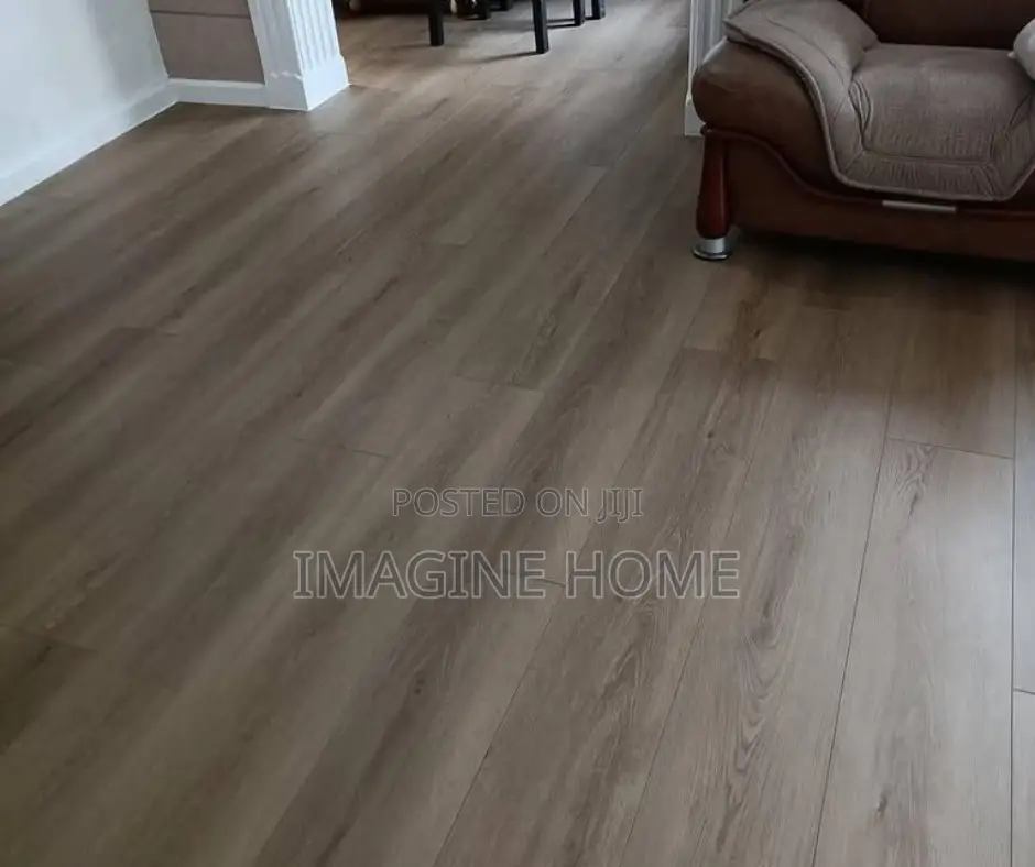 Brown Mkeka Wa Mbao Floor Decoration