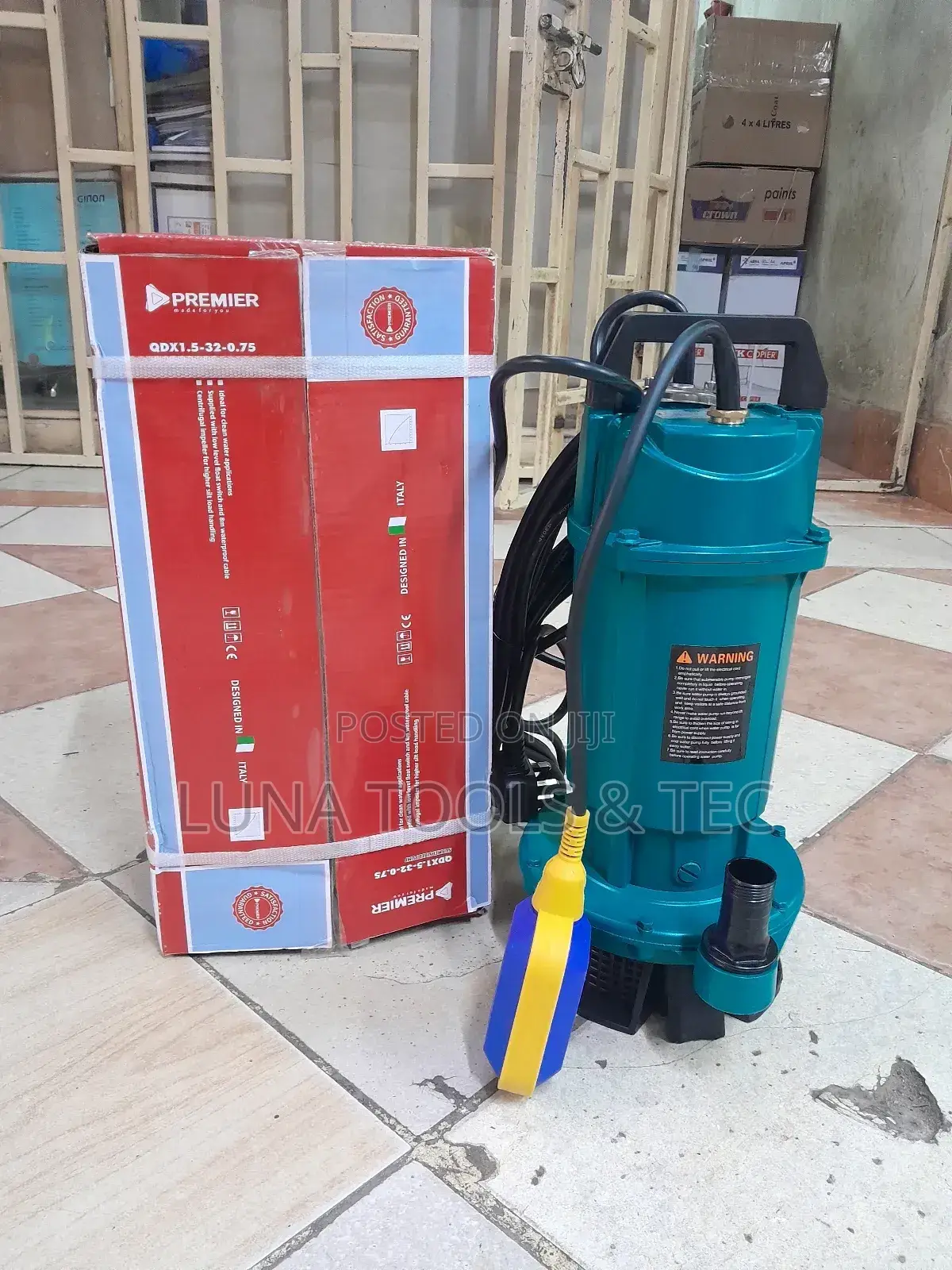 Quality Copper 1.0hp Premier Submersible Pump 750w