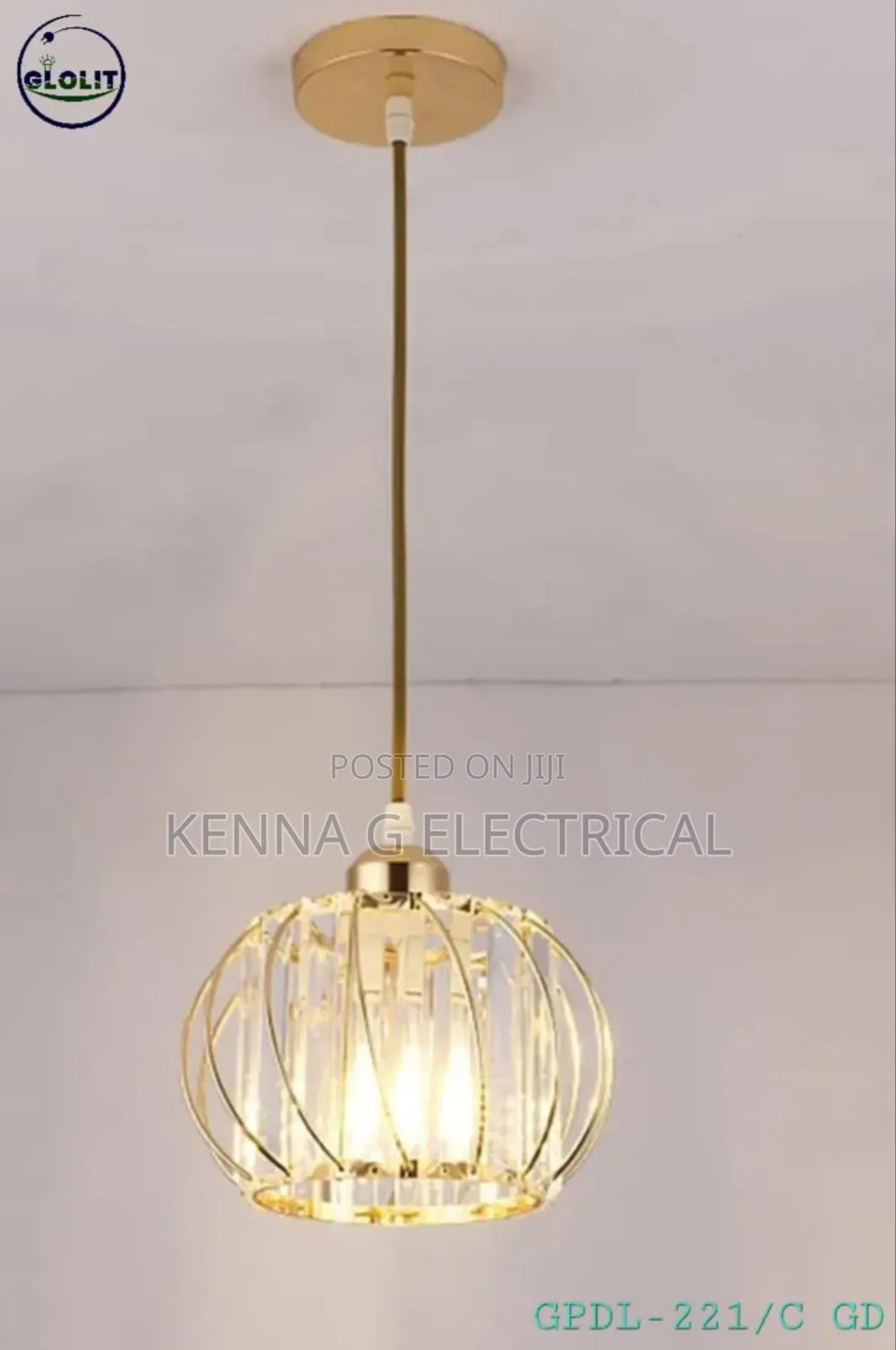 Pendant Lights Gold Metal Pendant Lamp for Living Room