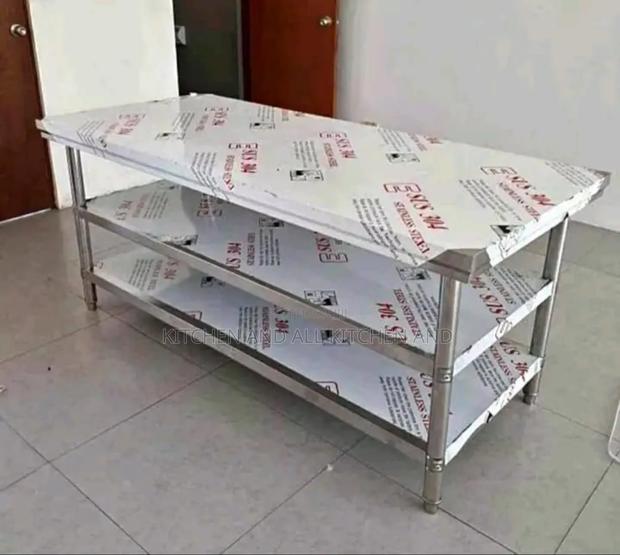 3 Tier Commercial Kitchen Work Table