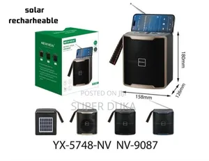 Portable Radio.Newvew Nv-9087 Solar Bluetooth Speaker