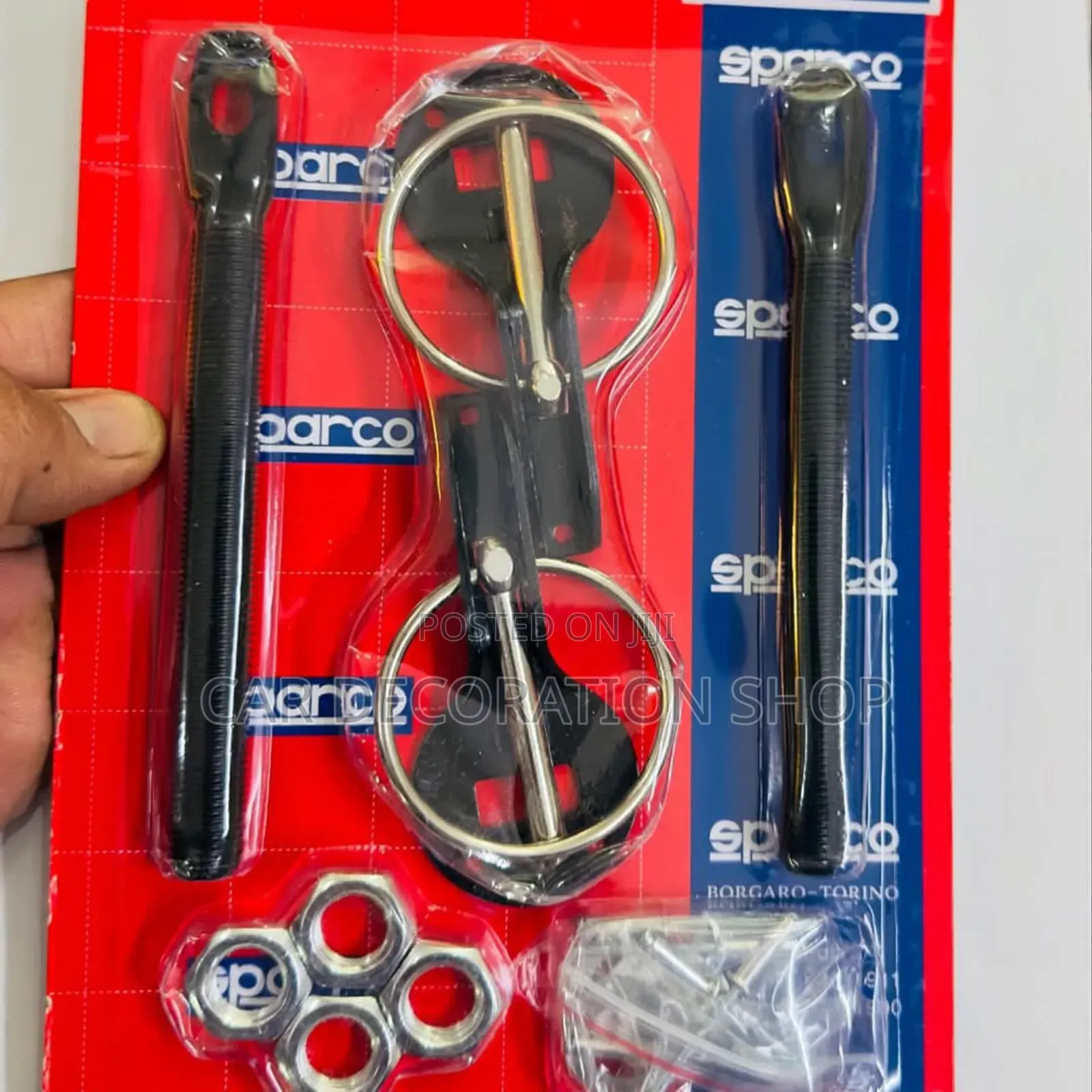 Black Bonnet Safety Pin Lock