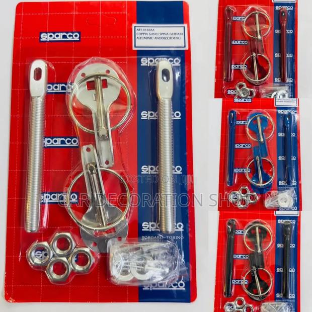 Silver Universal Bonnet Safety Pin Lock