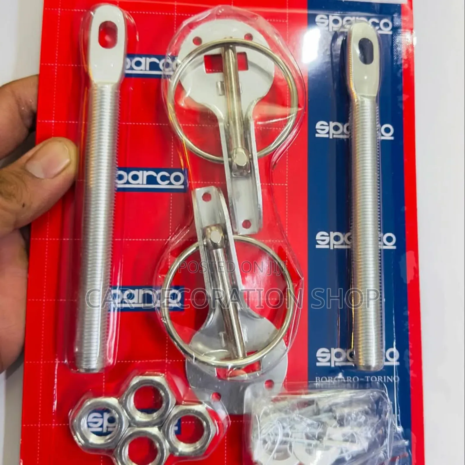 Silver Universal Bonnet Safety Pin Lock