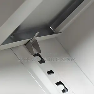 Cabinets: 2-Door Half Glasss/Steel Storage Cabinet