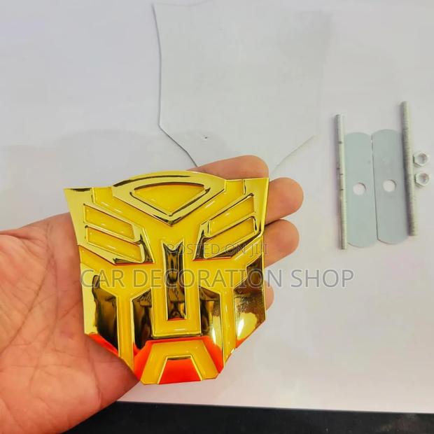 Gold Metallic Transformer Badge
