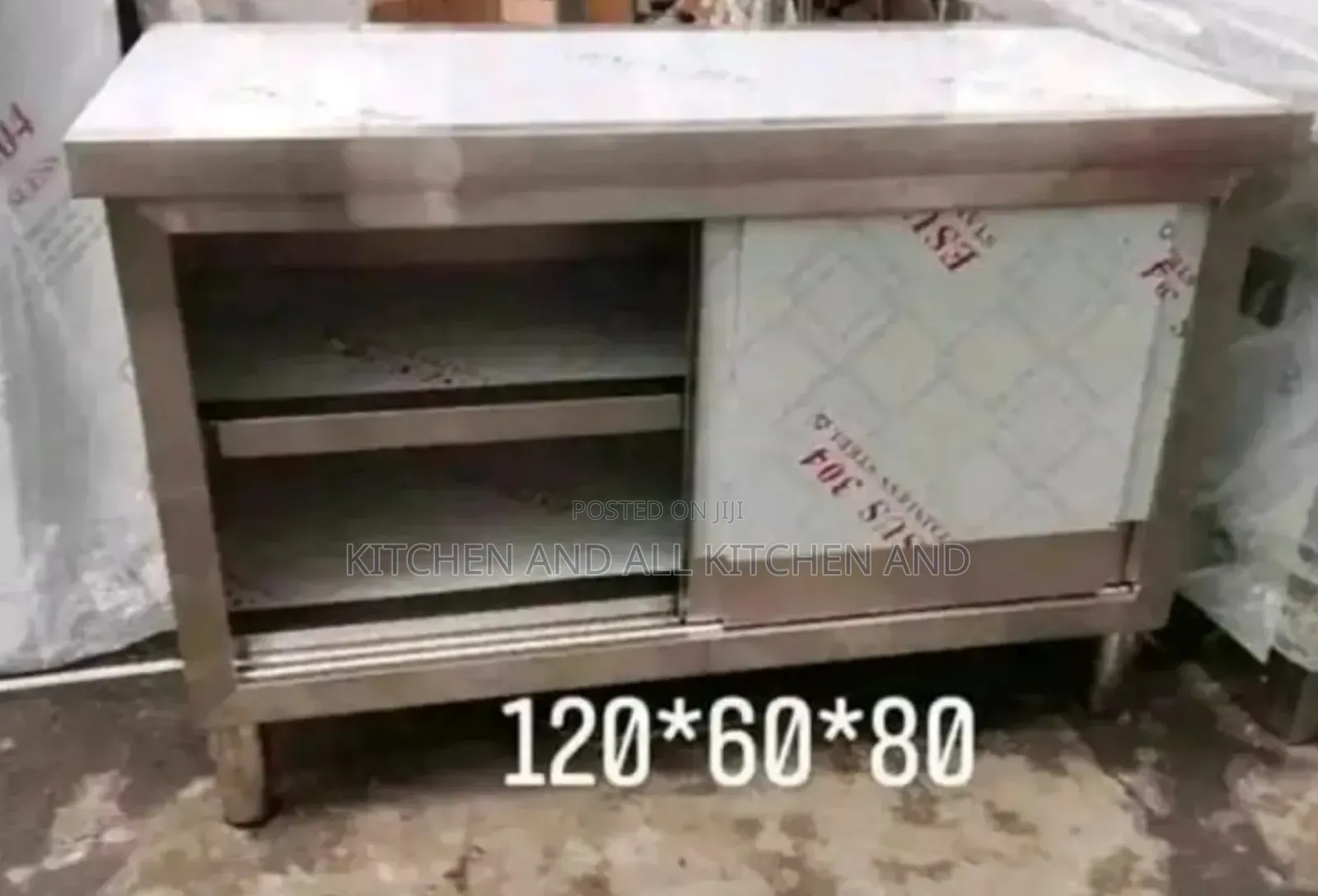 Medium Stainless Steel Kitchen Cabinet
