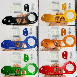 Metallic Rear Bumper Tow Hook Universal Fit