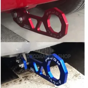 Metallic Rear Bumper Tow Hook Universal Fit