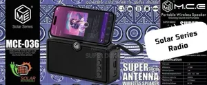 McE-036 Portable Wireless Speaker.M.C.E Solar Series