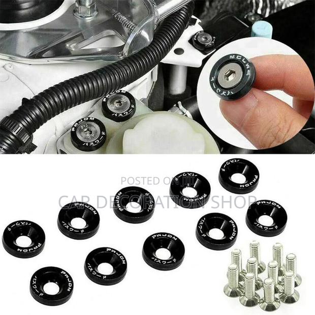 10pcs Black Washer Bolts - main view