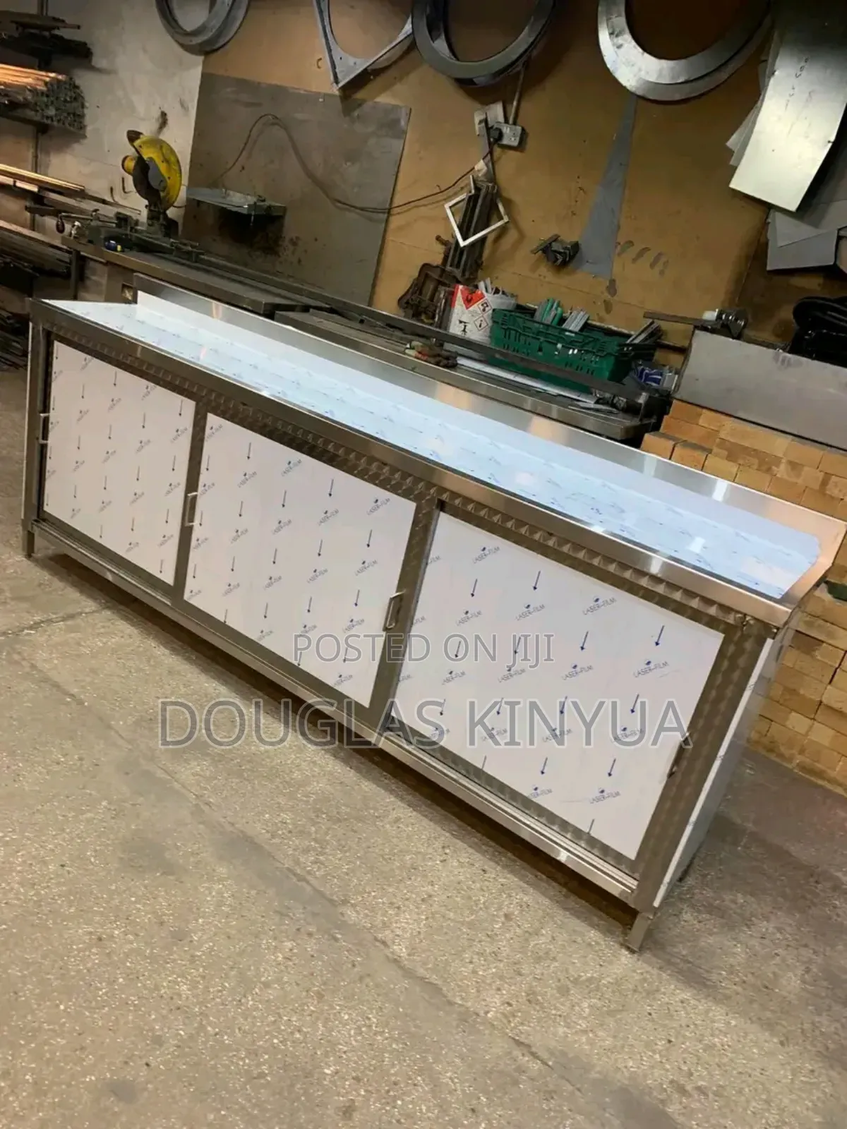 Stainless Steel Sliding Working Top Cabinet