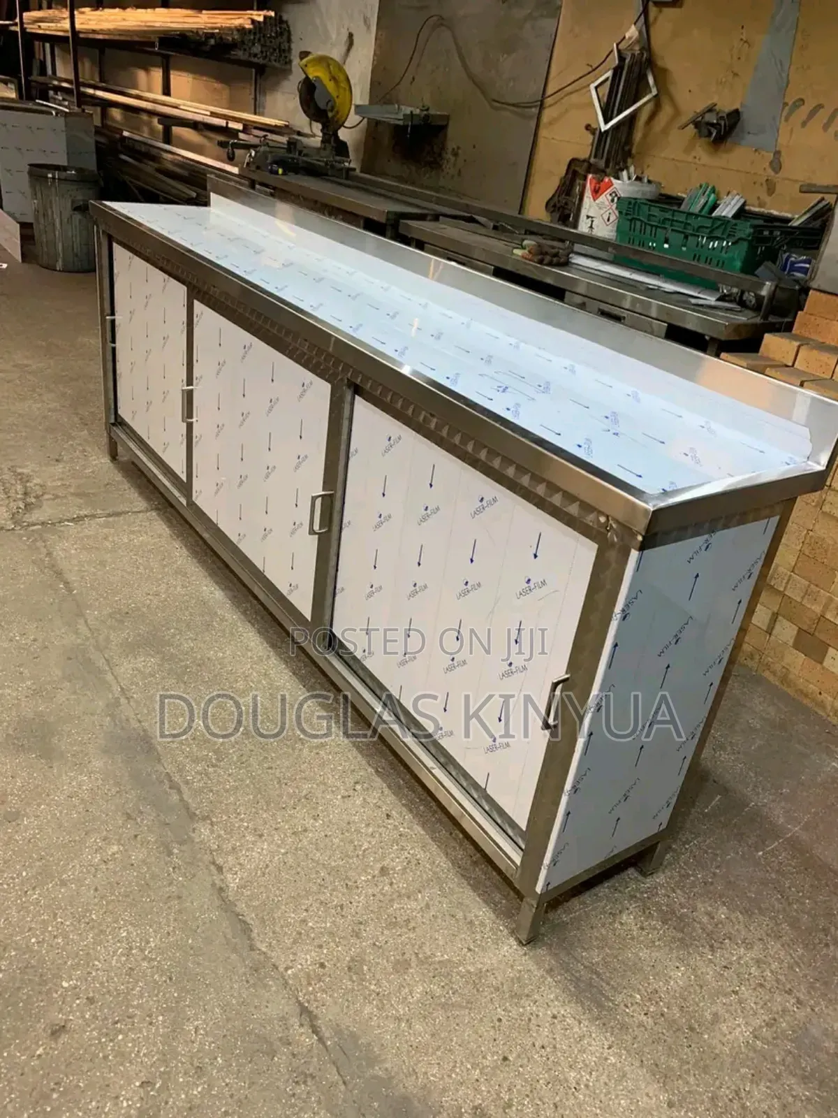 Stainless Steel Sliding Working Top Cabinet