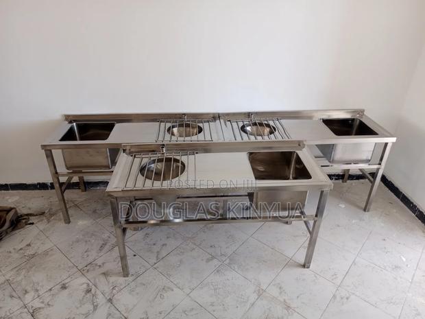 Hospital Stainless Steel Surgical Sluice Sink. - thumbnail 3